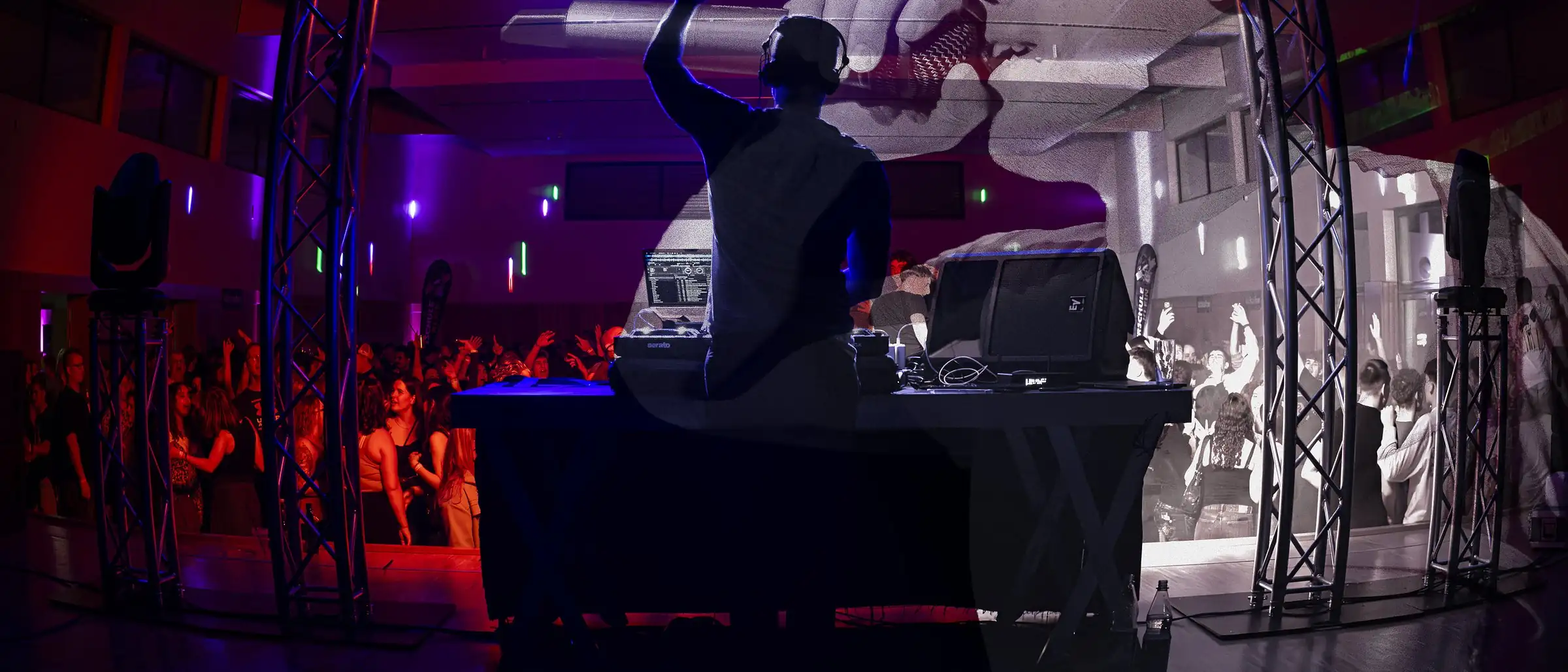 A packed dance floor at a corporate event – DJonas